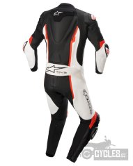 jednodílná kombinéza MISSILE 2, TECH-AIR kompatibilní, ALPINESTARS (černá/bílá/červená fluo)