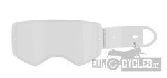 strhávací slídy plexi RACING LAMINOVANÉ s OBVODOVÝM TĚSNĚNÍM pro brýle SUPERTECH, ALPINESTARS (14 vrstev v balení, čiré)
