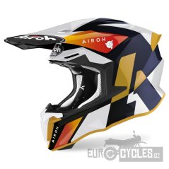 přilba TWIST 2.0 Lift, AIROH (bílá/modrá lesklá) 2023