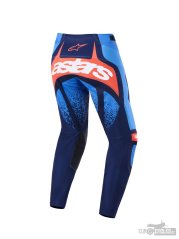 kalhoty TECHSTAR NOMUR, ALPINESTARS (tmavě modrá/oranžová/modrá) 2026