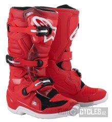 boty TECH 7 S, ALPINESTARS, dětské (červená) 2026