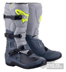 boty TECH 3, ALPINESTARS (světle šedá/šedá/černá/žlutá fluo) 2026