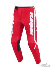kalhoty FLUID APEX, ALPINESTARS (červená/bílá) 2026