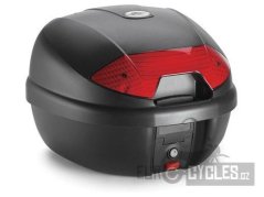K30N MONOLOCK topcase, KAPPA (30 L, černý nelakovaný + červená odrazka)