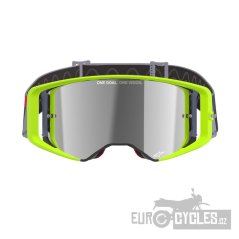 brýle SUPERTECH CORP, ALPINESTARS (žlutá fluo/červená, zrcadlové stříbrné plexi) 2025