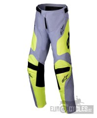 kalhoty RACER VEIL, ALPINESTARS, dětské (šedá/žlutá fluo) 2025
