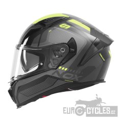 přilba N402 MENTOR, NOX (černá, žlutá fluo) 2026