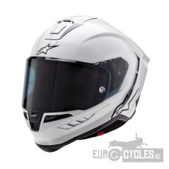 přilba SUPERTECH R10 SOLID, ALPINESTARS (bílá/matný karbon) 2026