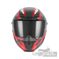 přilba GOLIATH CUT´D, NOX EXKLUSIV (černá matná, červená) 2026