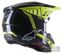 přilba S-M5 BEAM, ALPINESTARS (černá antracit/žlutá fluo lesklá)