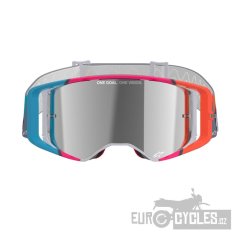 brýle SUPERTECH STREAM, ALPINESTARS (šedá/multicolor, zrcadlové stříbrné plexi) 2025