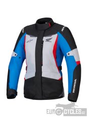 bunda STELLA ST-1 WATERPROOF HONDA kolekce, ALPINESTARS, dámská (šedá/modrá/černá/červená) 2026