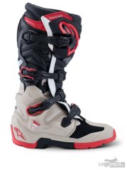boty TECH 7 ENDURO, ALPINESTARS (černá/světle šedá/červená) 2026