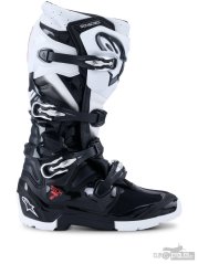 boty TECH 7 ENDURO, ALPINESTARS (černá/bílá) 2026