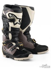 boty TECH 7 ENDURO DRYSTAR, ALPINESTARS (černá/tmavě šedá/zlatá) 2026