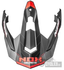 kšilt pro přilby N312 VAPOR, NOX (černá matná, červená)