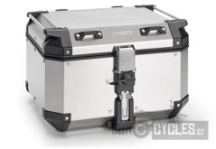 MONOKEY TopCase K-FORCE - 48l, KAPPA (stříbrný, hliník, 32,3x45,4x48 cm)