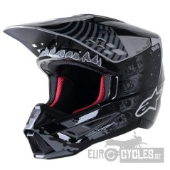 přilba S-M5 SOLAR FLARE, ALPINESTARS (černá/šedá)