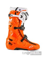 boty TECH 10 ENDURO, ALPINESTARS (oranžová fluo/černá/bílá) 2026