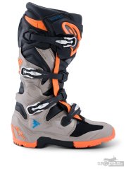 boty TECH 7 ENDURO, ALPINESTARS (černá/tmavě šedá/oranžová fluo) 2026