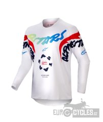 dres RACER HANA, ALPINESTARS, dětský (bílá/multicolor) 2024
