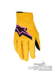 rukavice SUPERTECH MX, ALPINESTARS (zlatá/černá/růžová fluo) 2026