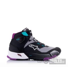 boty STELLA CR-X DRYSTAR, ALPINESTARS, dámské (černá/šedá/fialová/tyrkysová) 2026