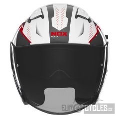 přilba N130 Myst, NOX (bílá,černá,červená) 2025