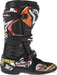 sada polepů pro boty TECH 10 model 2014 až 2018, ALPINESTARS (červená/bílá/žlutá)