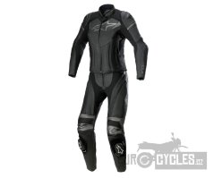 dvoudílná kombinéza STELLA GP PLUS 2, ALPINESTARS (černá/metalická šedá)