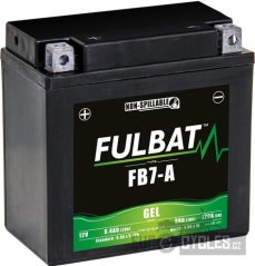 baterie 12V, YB7-A GEL, 12V, 8Ah, 120A, bezúdržbová GEL technologie 135x75x133 FULBAT (aktivovaná ve výrobě)