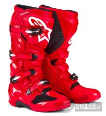 boty TECH 7, ALPINESTARS (červená) 2026