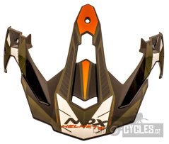 kšilt pro přilby N312 TRACK, NOX (khaki,oranžová)