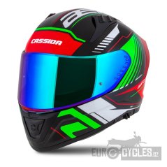 přilba Aero Drome, CASSIDA (černá met./červená/zelená/bílá) 2026