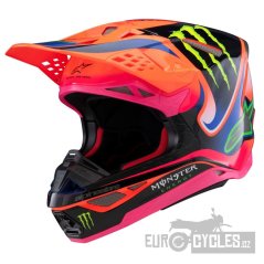 přilba SUPERTECH S-M10 edice HAIDEN DEEGAN, ALPINESTARS (oranžová fluo/fialová/růžová/zelená) 2026