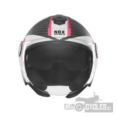 přilba N182 ROUND, NOX (černá matná, růžová) 2026