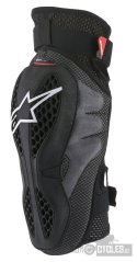 chrániče kolen SEQUENCE, ALPINESTARS (černé/červené, pár)