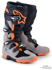 boty TECH 7 ENDURO, ALPINESTARS (černá/tmavě šedá/oranžová fluo) 2026
