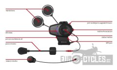 Bluetooth handsfree headset 10S (dosah 1,6 km), SENA