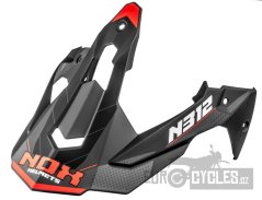 kšilt pro přilby N312 VAPOR, NOX (černá matná, červená)