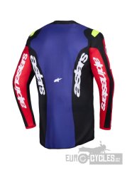 dres FLUID GRID, ALPINESTARS (červená/černá/fialová/žlutá fluo) 2026