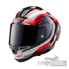 přilba SUPERTECH R10 TEAM, ALPINESTARS (karbon/červená/bílá) 2026