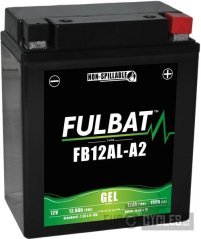 baterie 12V, YB12AL-A2 GEL, 12V, 12Ah, 150A, bezúdržbová GEL technologie 134x80x161 FULBAT (aktivovaná ve výrobě)