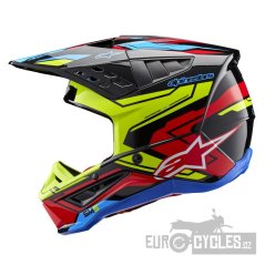 přilba S-M5 ACTION 2, ALPINESTARS (žlutá fluo/červená fluo) 2026