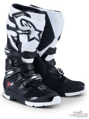 boty TECH 7 ENDURO, ALPINESTARS (černá/bílá) 2026