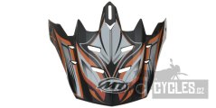 kšilt pro přilby MX-1/MX-2 Technical, MT - Španělsko (oranžová/černá/bílá/šedá)