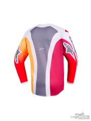 dres FLUID PORTL YOUTH, ALPINESTARS, dětské (červená/oranžová/světle šedá) 2026