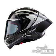 přilba SUPERTECH R10 ELEMENT, ALPINESTARS (karbon/stříbrná/černá) 2026