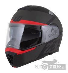 přilba F19, ZED (černá matná/červená fluo/šedá) 2026