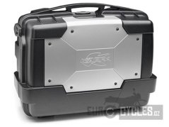 MONOKEY TopCase/Boční kufr GARDA - 33l, KAPPA (stříbrný/černý, kompozit)